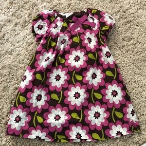 Mini Boden lined flower dress size 3-4